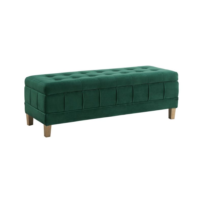 Picket House Furnishings - Jude Tufted Storage Ottoman In Evergreen - UCB1816001WWE