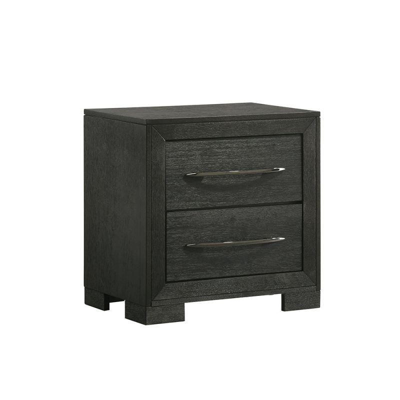 Picket House Furnishings - Kenn 2-Drawer Nightstand in Black - B-3410-8-NS