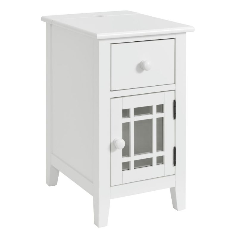 Picket House Furnishings - Kian Side Table in White - CTMT750NSE
