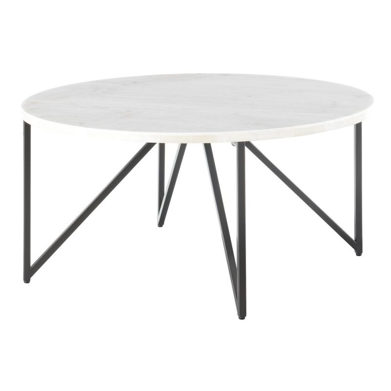 Picket House Furnishings - Kinsler Round Coffee Table in Black - CCR100CTE