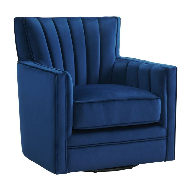 Picket House Furnishings - Lawson Swivel Chair in Cobalt - ULN1815102SWE