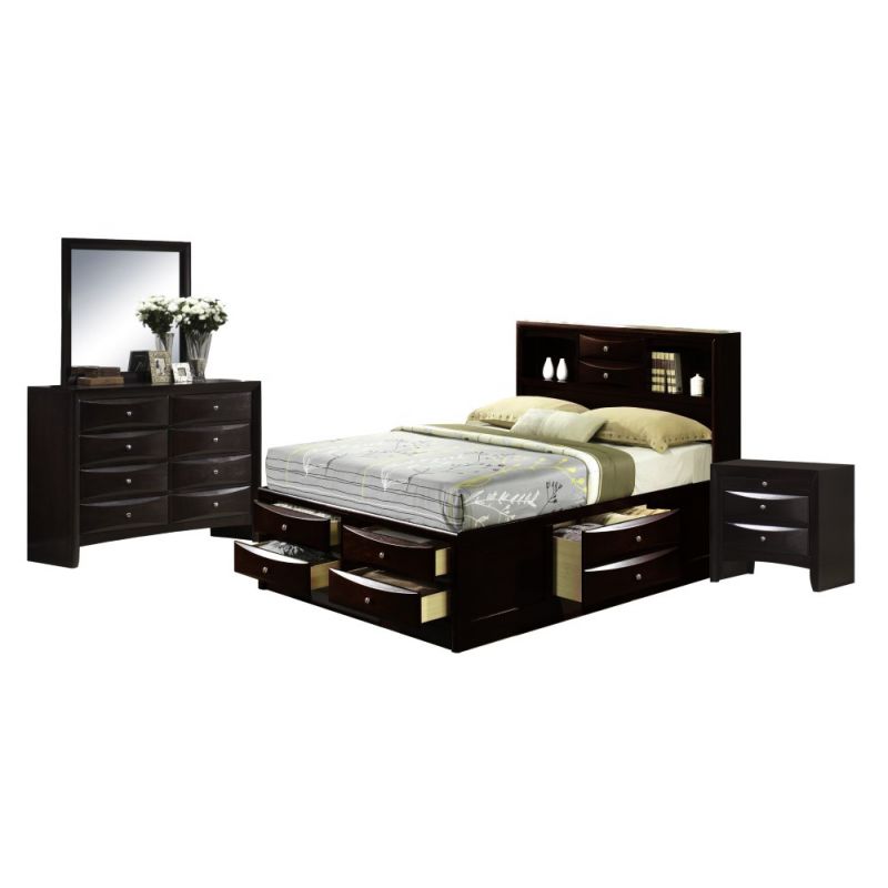 Picket House Furnishings - Madison King Storage 4PC Bedroom Set - EM300K4PC