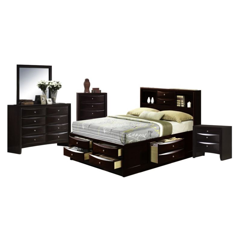 Picket House Furnishings - Madison Queen Storage 5PC Bedroom Set - EM300Q5PC