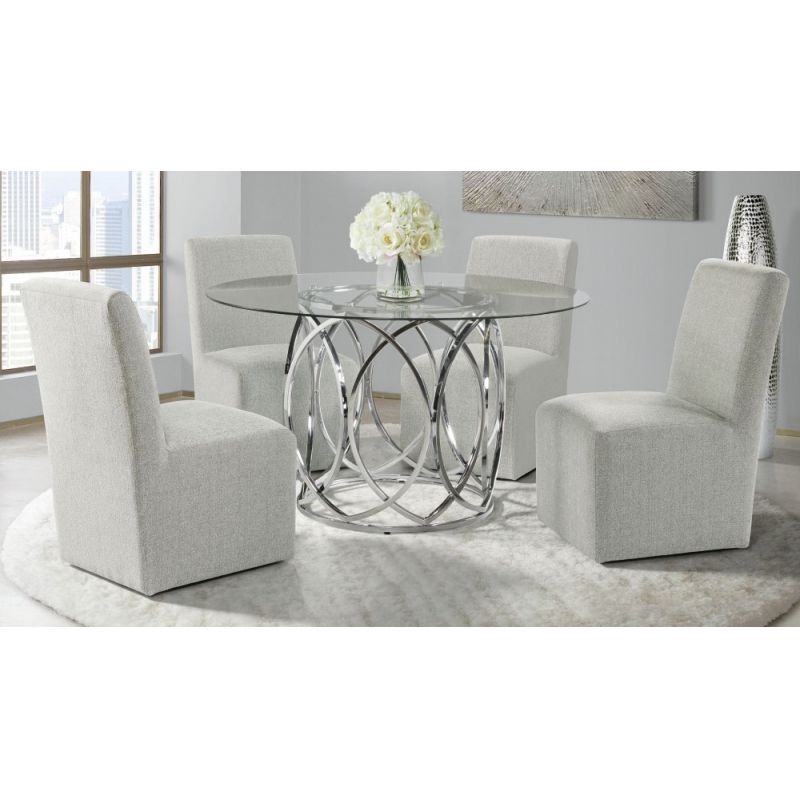 Picket House Furnishings - Marcy Standard Height 5PC Dining Set-Table and Four Side Chairs - CDML100S5PC