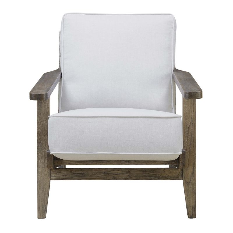 Picket House Furnishings - Mercer Accent Chair in Taupe With Antique Legs - UMR540100AW
