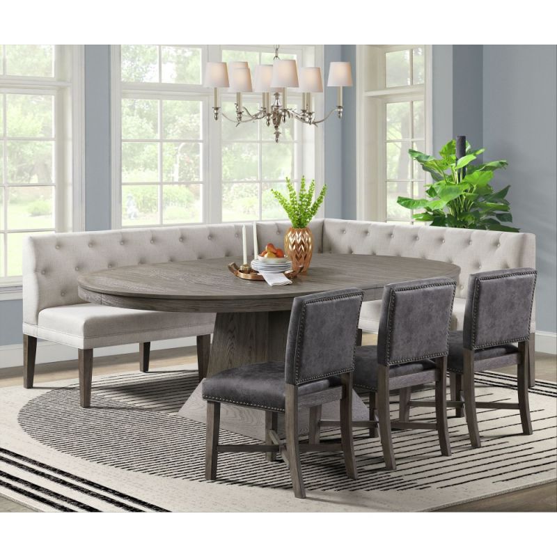 Picket House Furnishings - Modesto 6PC Dining Set in Grey - D-2660-6PC