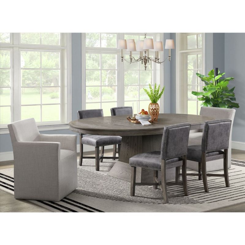 Picket House Furnishings - Modesto 7PC Dining Set in Grey - D-2660-7PC