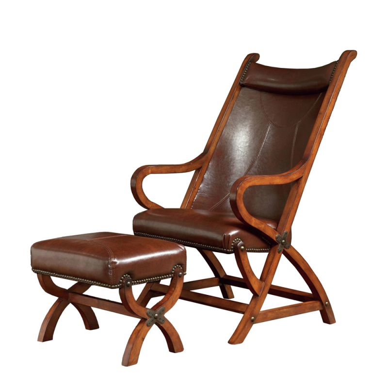 Picket House Furnishings - Odessa Chair & Ottoman Set - LHT100101