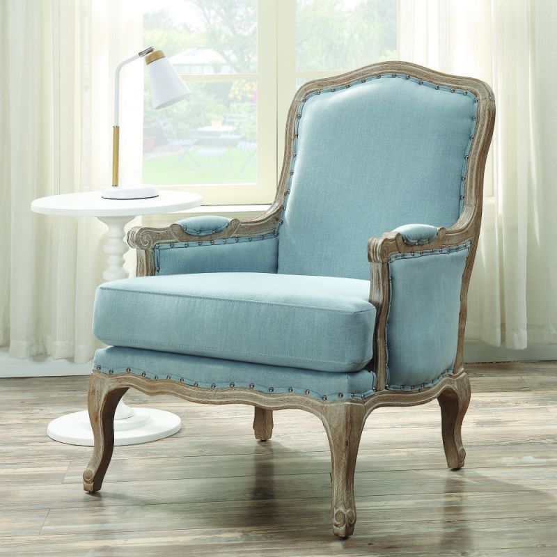 Picket House Furnishings - Regal Accent Chair in Light Blue - UAZ547100G