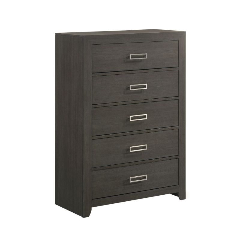 Picket House Furnishings - Roma 5-Drawer Chest in Grey - SS500CH