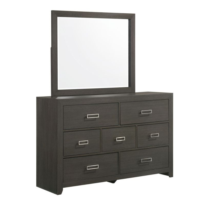 Picket House Furnishings - Roma Dresser & Mirror in Grey - SS500DRMR