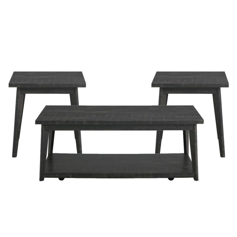 Picket House Furnishings - Rory Occasional Table Set in Black - T-11450-OT