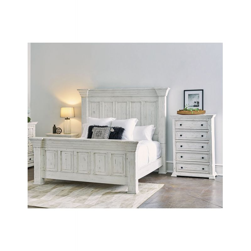 Picket House Furnishings - Ruma White 3PC Queen Bedroom Set - MBLV700Q3PC