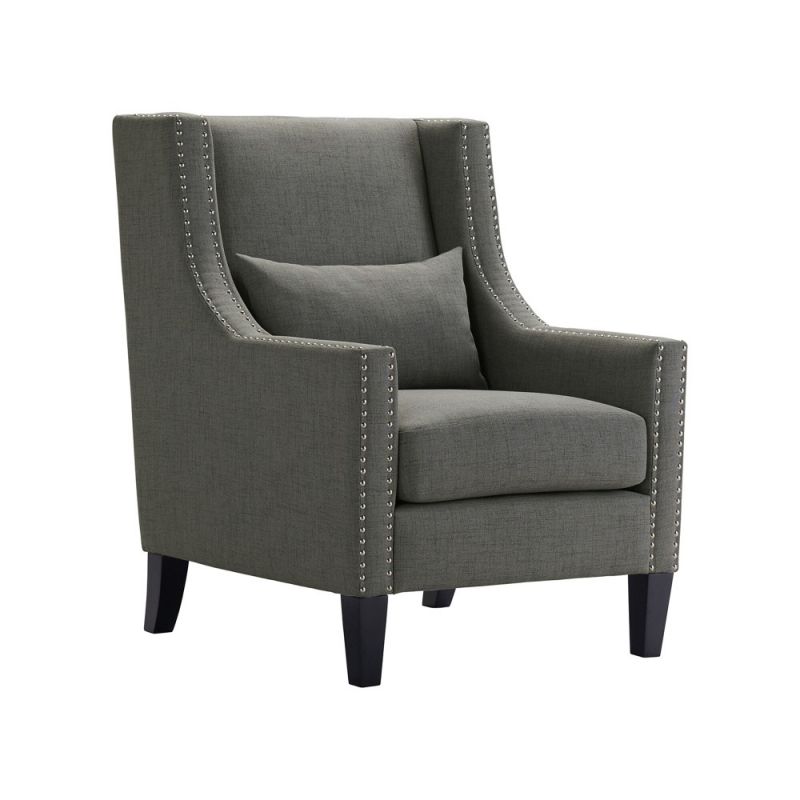 Picket House Furnishings - Ryan Accent Arm Chair in Charcoal - UWT3302100E