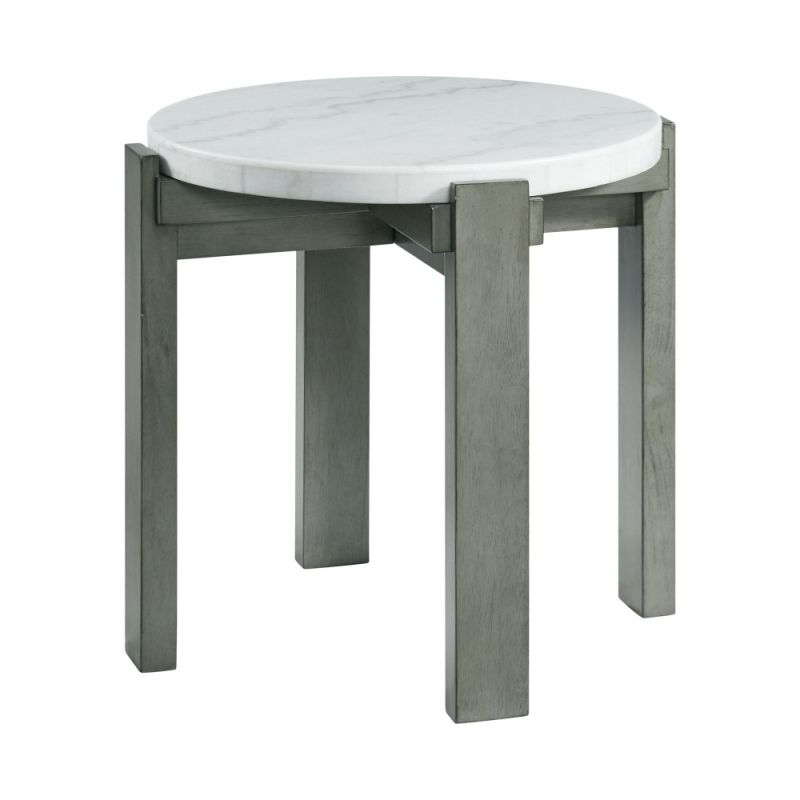 Picket House Furnishings - Rysa Round End Table in Grey - T-17820-ET