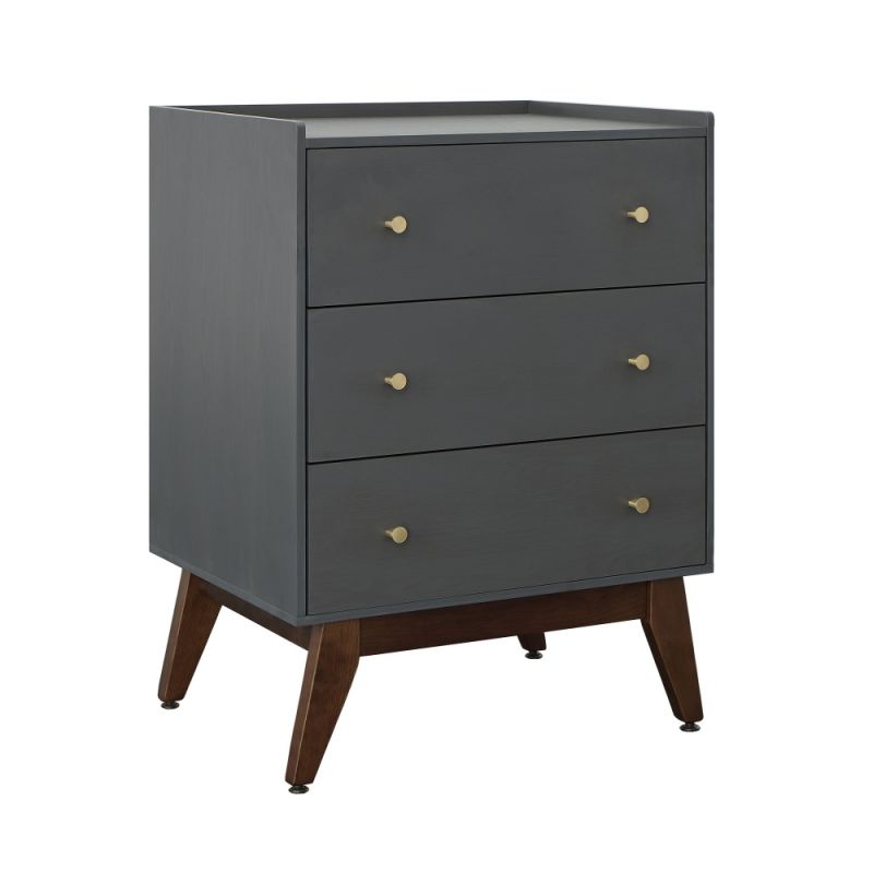 Picket House Furnishings - Saddie 3 Drawer Chest in Grey - M-18180-310-CH3