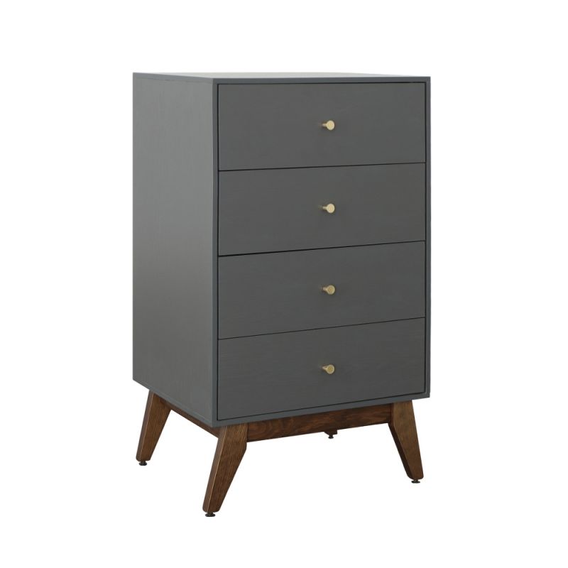 Picket House Furnishings - Saddie 4 Drawer Chest in Grey - M-18180-310-CH4