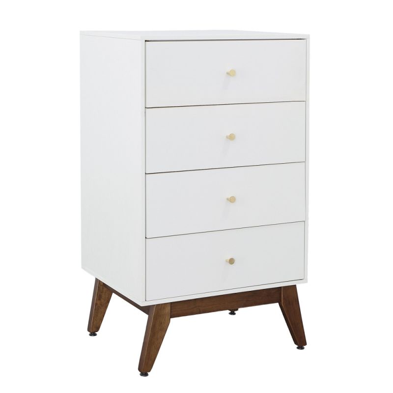 Picket House Furnishings - Saddie   4 Drawer Chest in White - M-18180-710-CH4