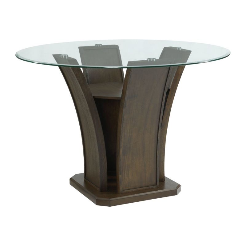 Picket House Furnishings - Simms Round Counter Height Dining Table in Walnut - DPR500CDT