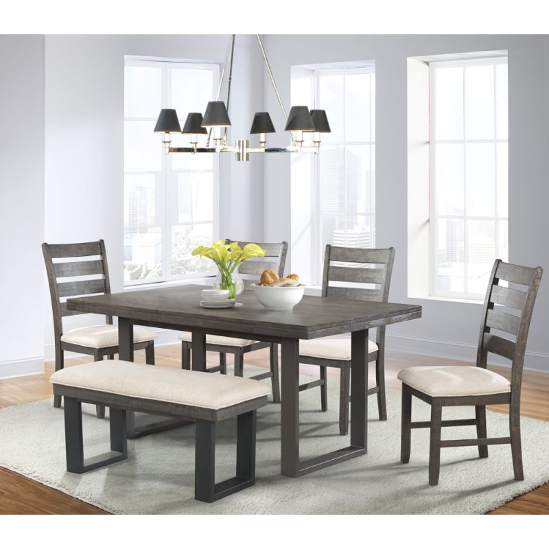 Picket House Furnishings - Sullivan Dining Table, 4 Side Chairs & Bench - DSW100SB6PC