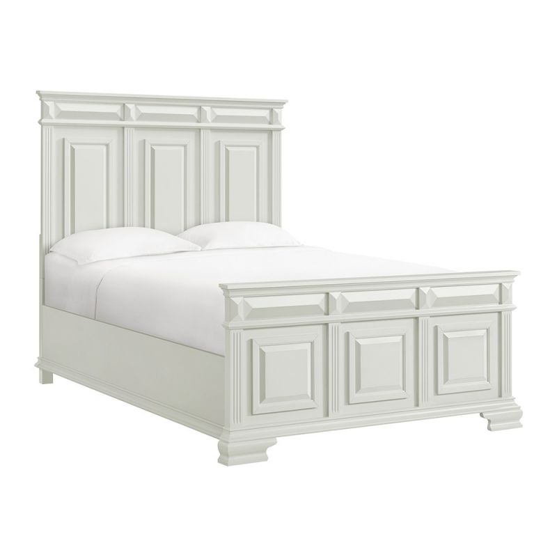 Picket House Furnishings - Sumner Queen Panel Bed in Antique White - B-10980-7-QB