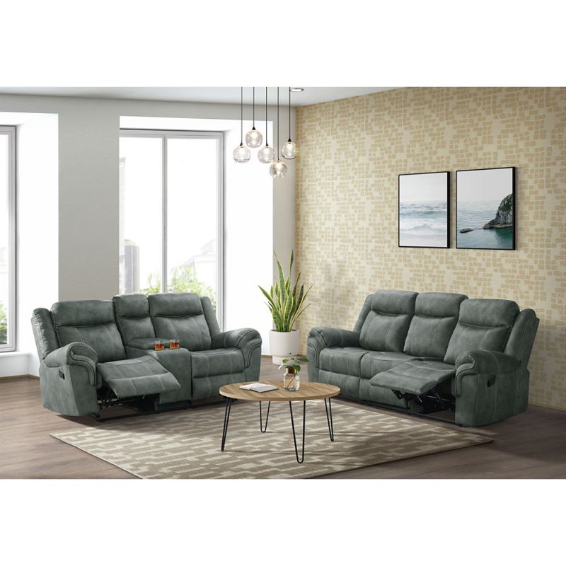 Picket House Furnishings - Tasso 2PC Living Room Set in FB367 Charcoal-Sofa & Loveseat - 59928-SL-1X-2PC