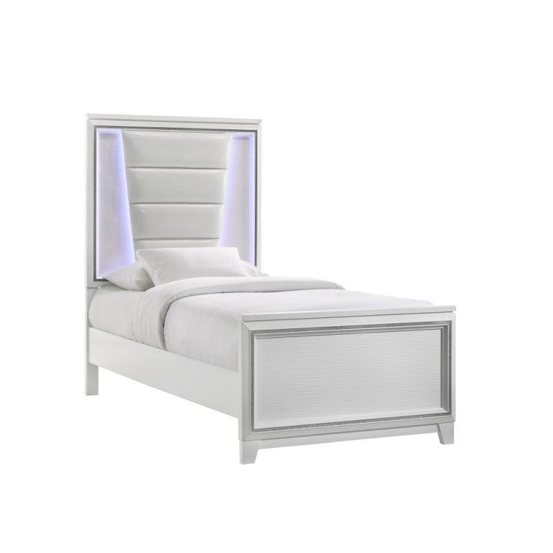 Picket House Furnishings - Taunder Twin Bed in White - B-12627-TB