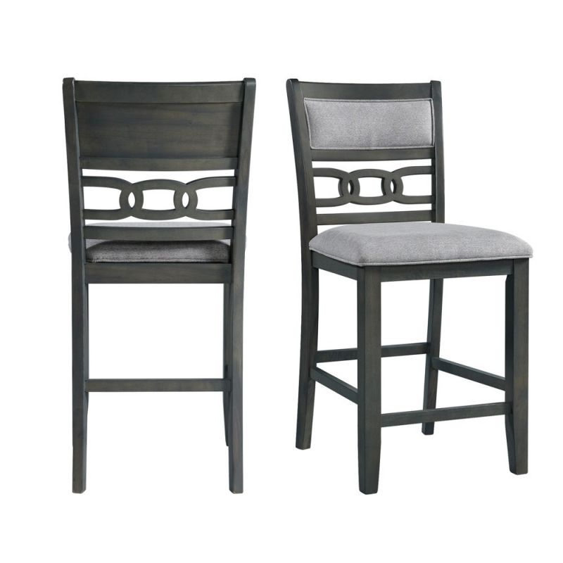Picket House Furnishings - Taylor Counter Height Side Chair (Set of 2) in Gray - DAH350CSC