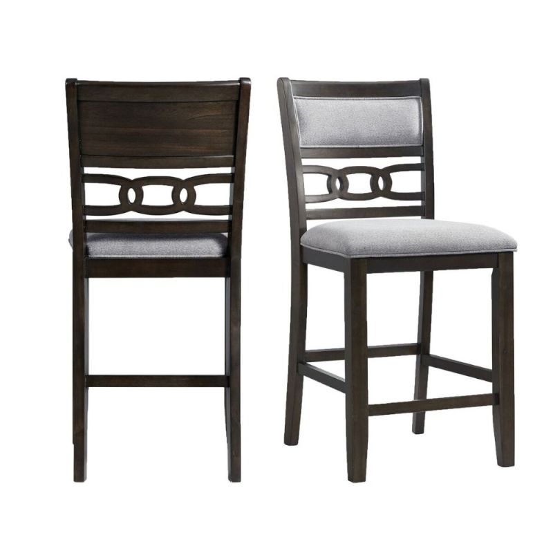 Picket House Furnishings - Taylor Counter Height Side Chair in Walnut (Set of 2) - DAH550CSC