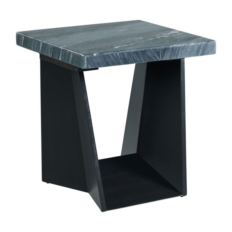 Picket House Furnishings - Tobias End Table with Dark Marble Top - CTBY800ETC