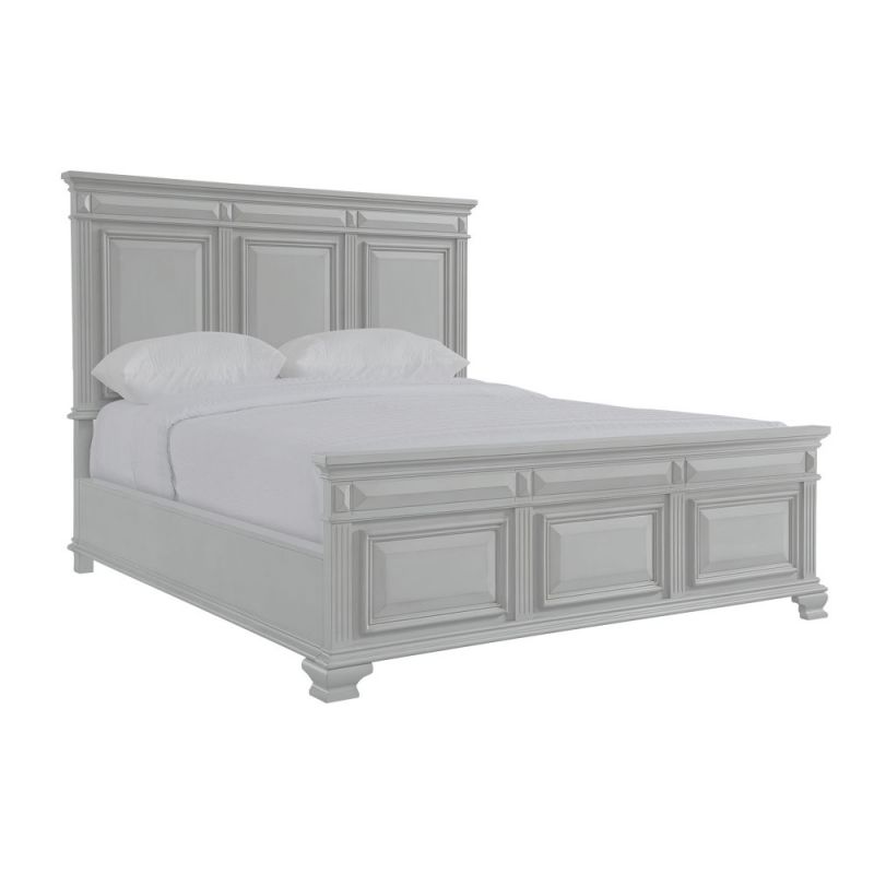 Picket House Furnishings - Trent King Panel Bed in Grey - CY300KB