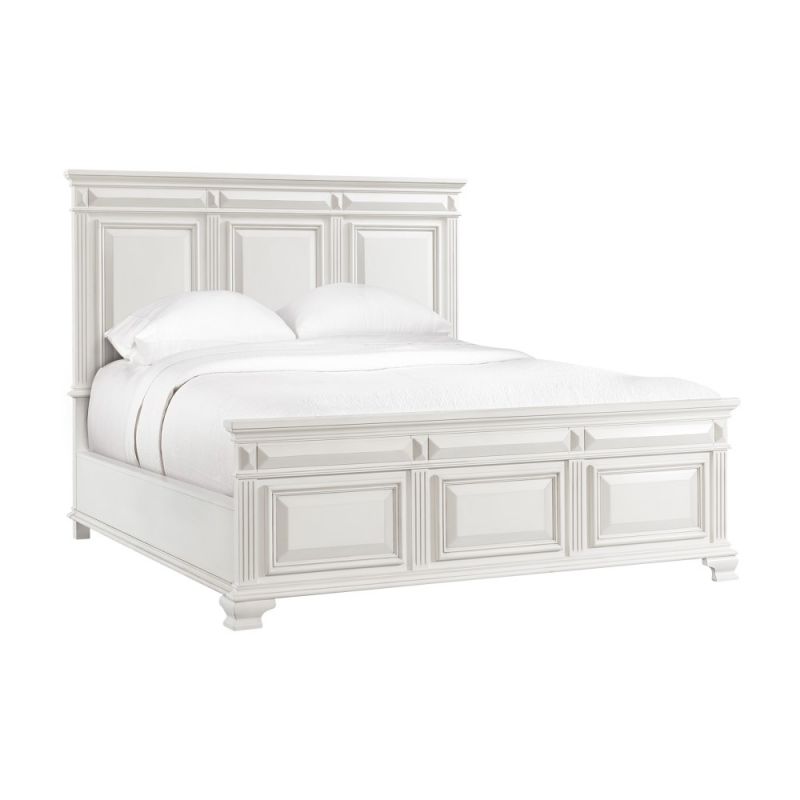 Picket House Furnishings - Trent King Panel Bed in White - CY700KB