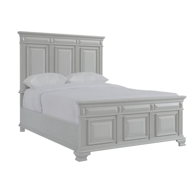 Picket House Furnishings - Trent Queen Panel Bed in Grey - CY300QB