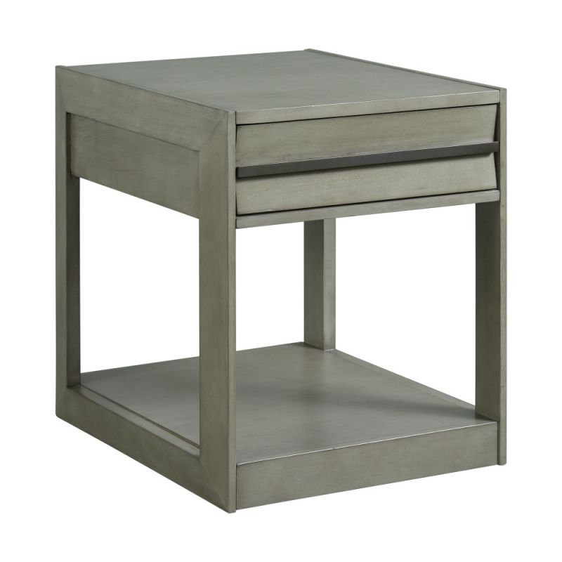 Picket House Furnishings - Tropez Rectangular End Table in Grey - T-6480-ET