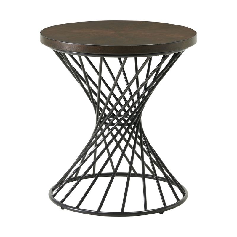 Picket House Furnishings - Williams Round End Table in Walnut - CTTR800ET