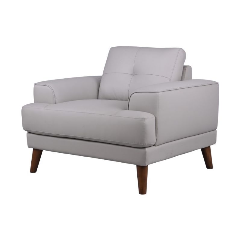 Porter Designs -  Anzio Top Quality Leather Chair, Cream - 02-204C-03-7120