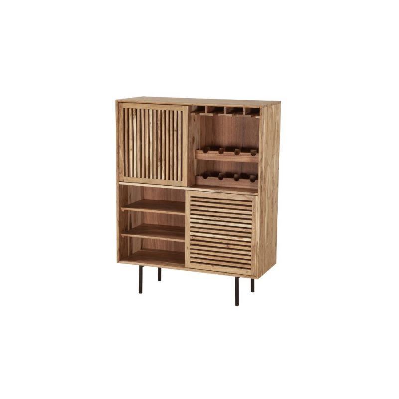 Porter Designs -  Bauhaus Solid Acacia Wood Bar, Natural - 07-162-30-0160