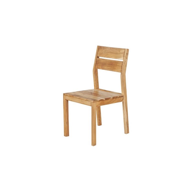 Porter Designs -  Bauhaus Solid Acacia Wood Dining Chair, Natural - 07-162-02-0170