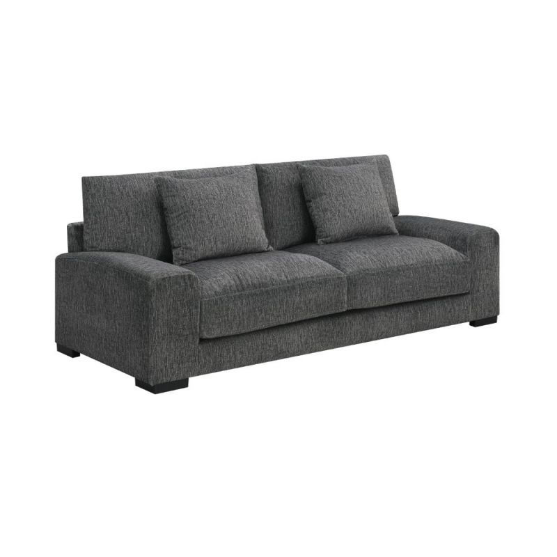 Porter Designs -  Big Chill Soft Microfiber Sofa, Gray - 01-33C-01-4438