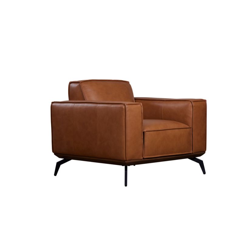 Porter Designs - Carina Top Grain Leather Chair, Brown - 02-204-03-2780