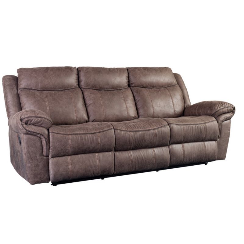 Porter Designs -  Carrizo Reclining Sofa, Brown - 03-180C-01-7621