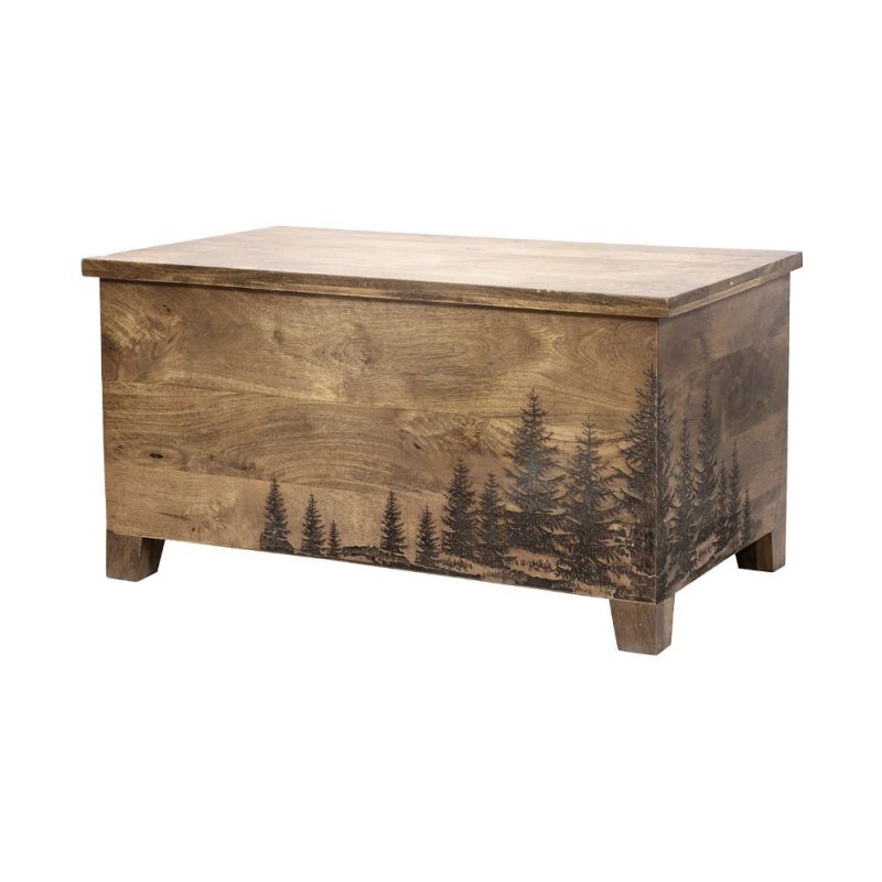 Porter Designs -  Cascade Solid Wood Coffee Table, Natural - 05-215-12-5550