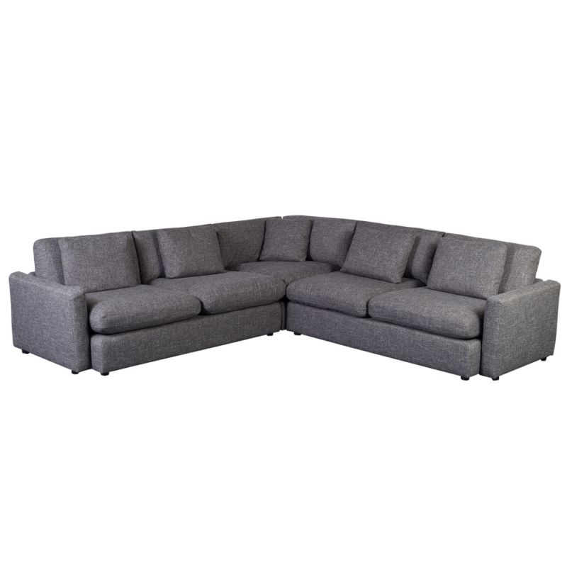 Porter Designs - Cullen Modular Sectional, Gray - 01-206C-65-7007-KIT