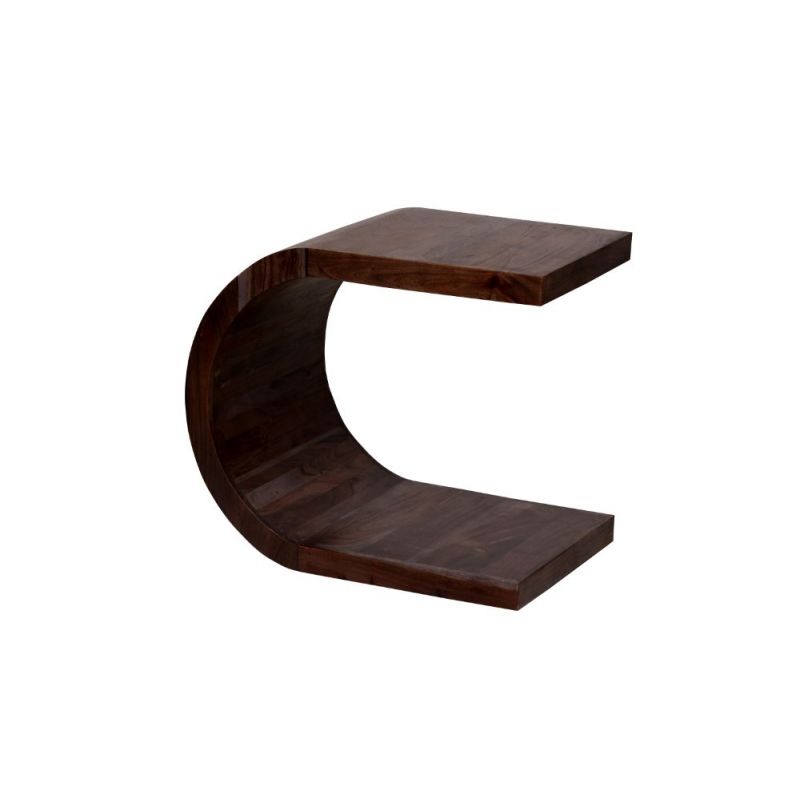 Porter Designs -  Ellipse Solid Acacia Wood End Table, Brown - 05-194-08-7411