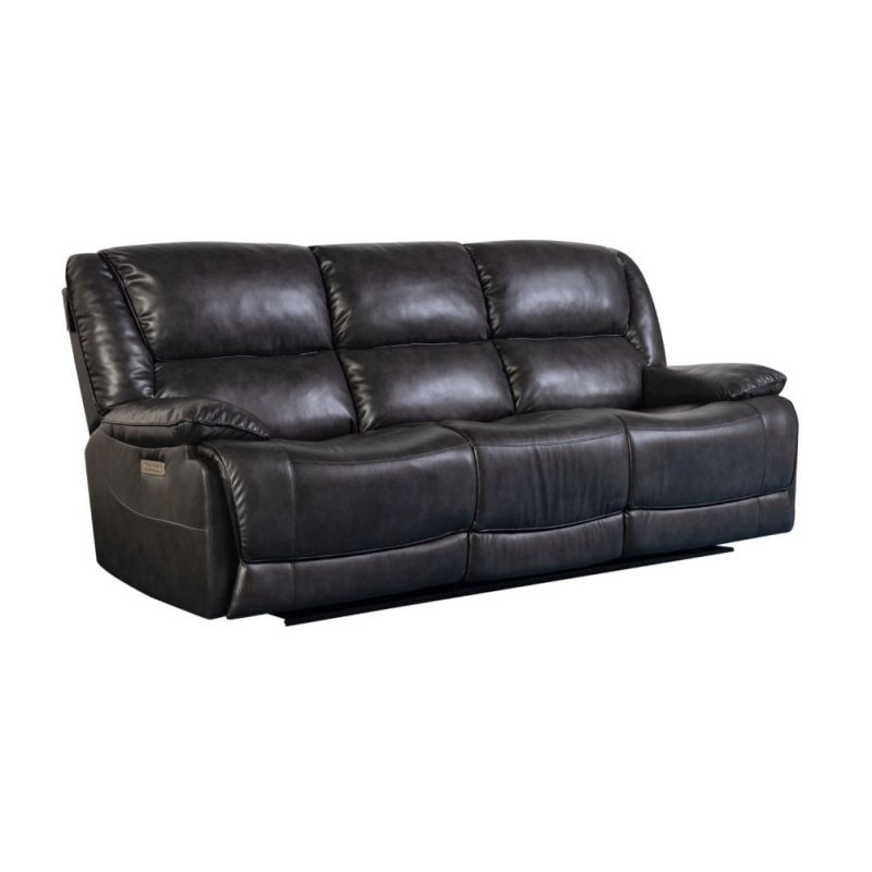 Porter Designs -  Ennis Triple Power Reclining Sofa, Black - 03-202C-01-4830
