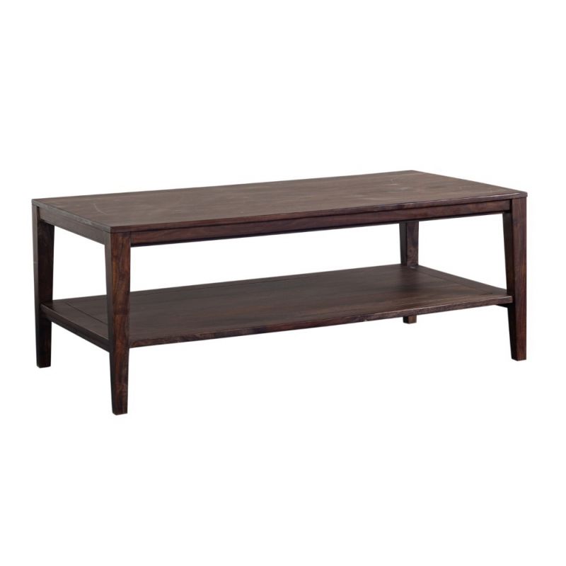 Porter Designs -  Fall River Solid Sheesham Wood Coffee Table, Gray - 05-117-02-4896