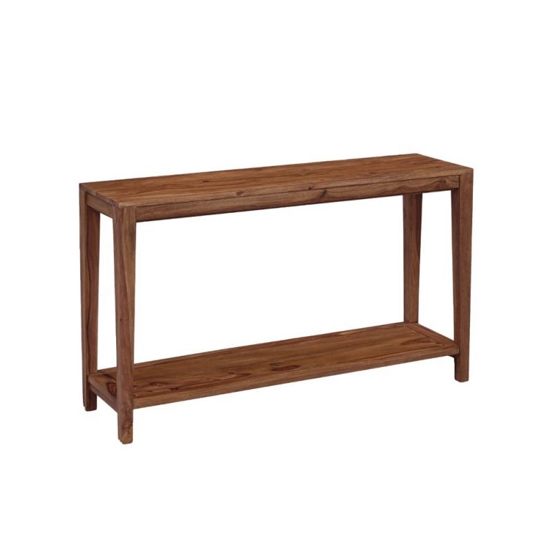 Porter Designs -  Fall River Solid Sheesham Wood Console Table, Natural - 05-117-10-4428