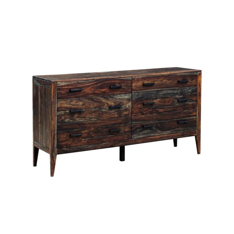 Porter Designs -  Fall River Solid Sheesham Wood Dresser, Gray - 04-117-01-4478
