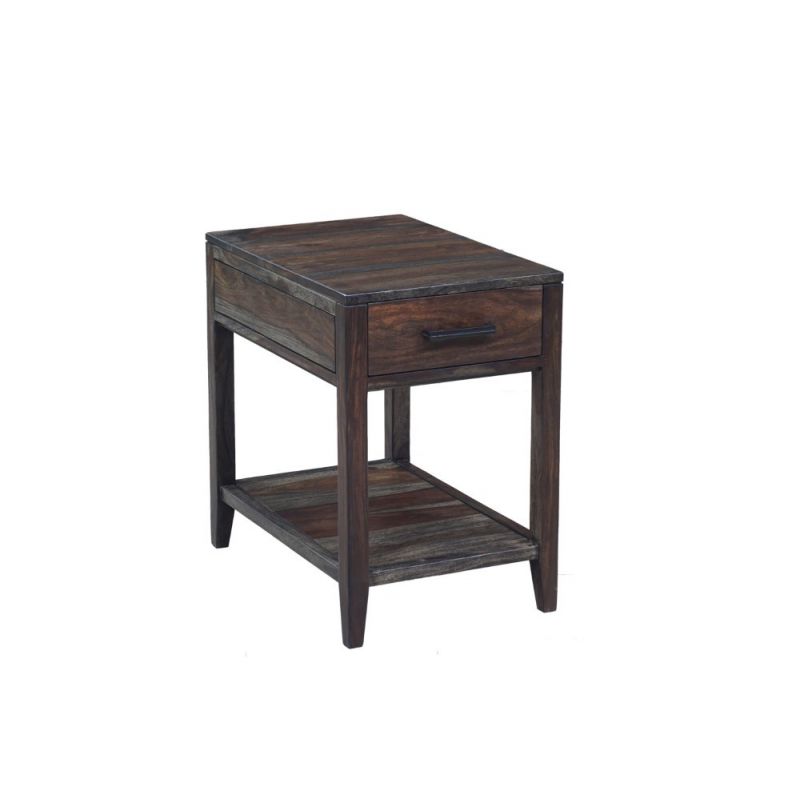 Porter Designs -  Fall River Solid Sheesham Wood End Table, Natural - 10-117-01-4496