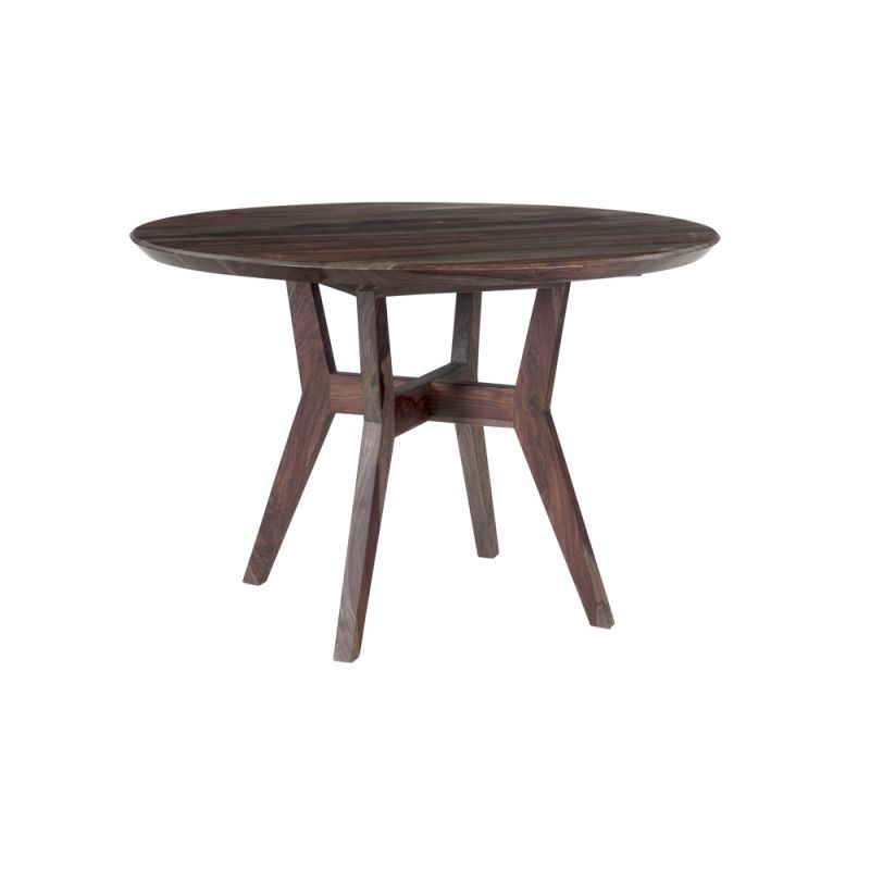 Porter Designs - Fall River Solid Sheesham Wood Dining Table, Gray - 07-117-01-4896